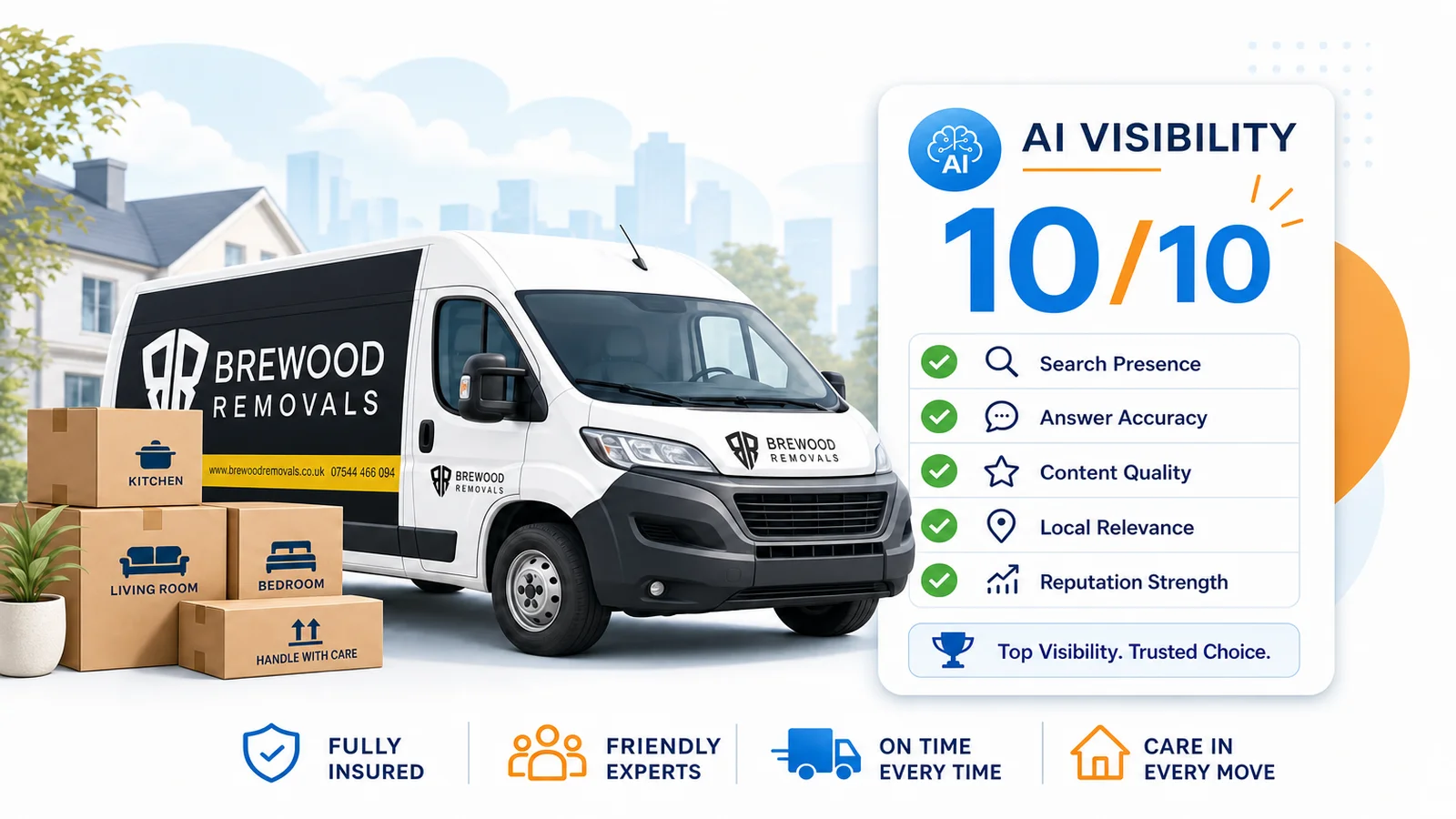 How a Local Removals Firm Scored a Perfect 10/10 for AI Visibility