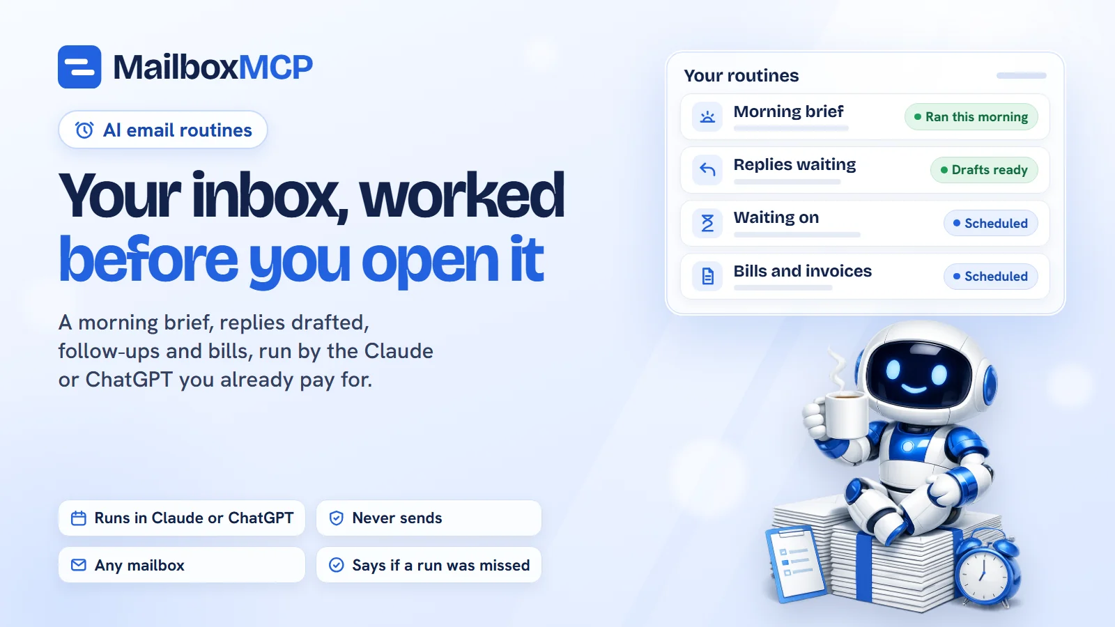 Schedule Claude or ChatGPT to Work Your Inbox Every Morning