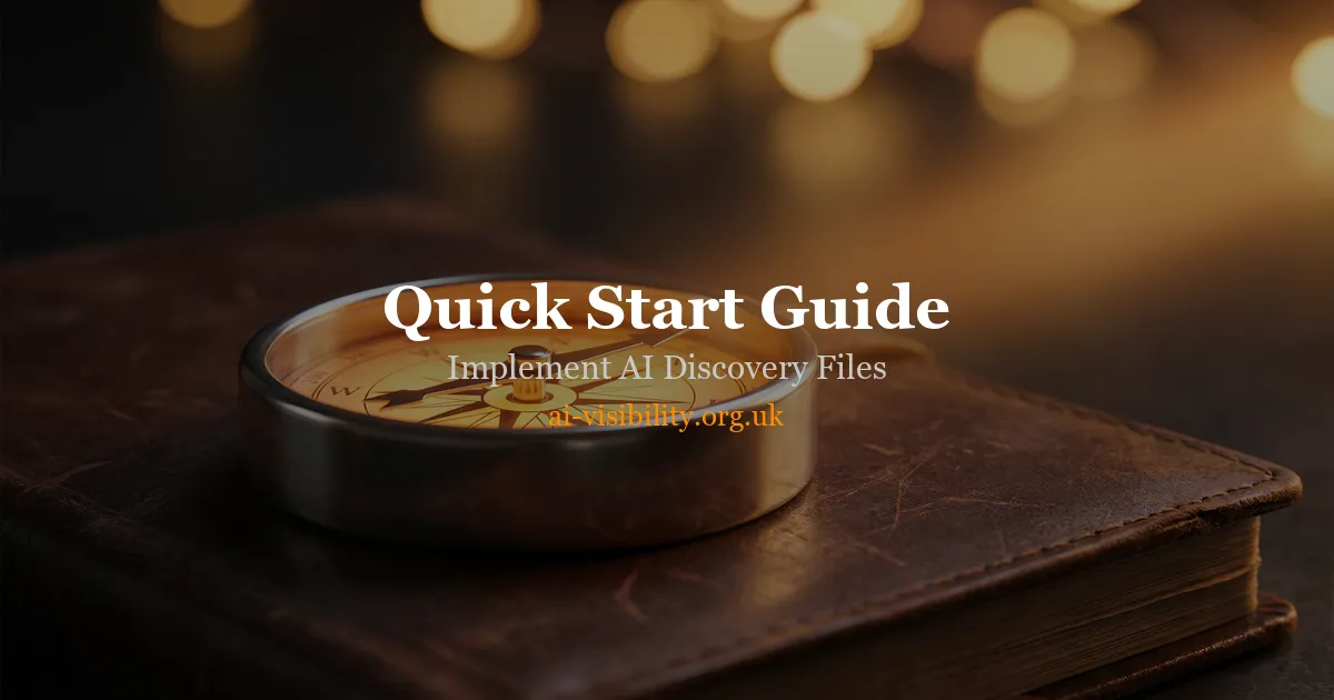 Quick Start Guide — Implementing AI Discovery Files